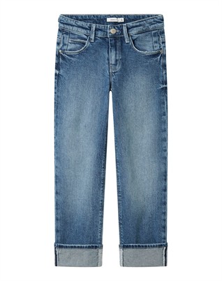 NKFRose Straight Fold Jeans - Medium Blue Denim